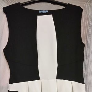 Cynthia Rowley black and cream awesome dress
